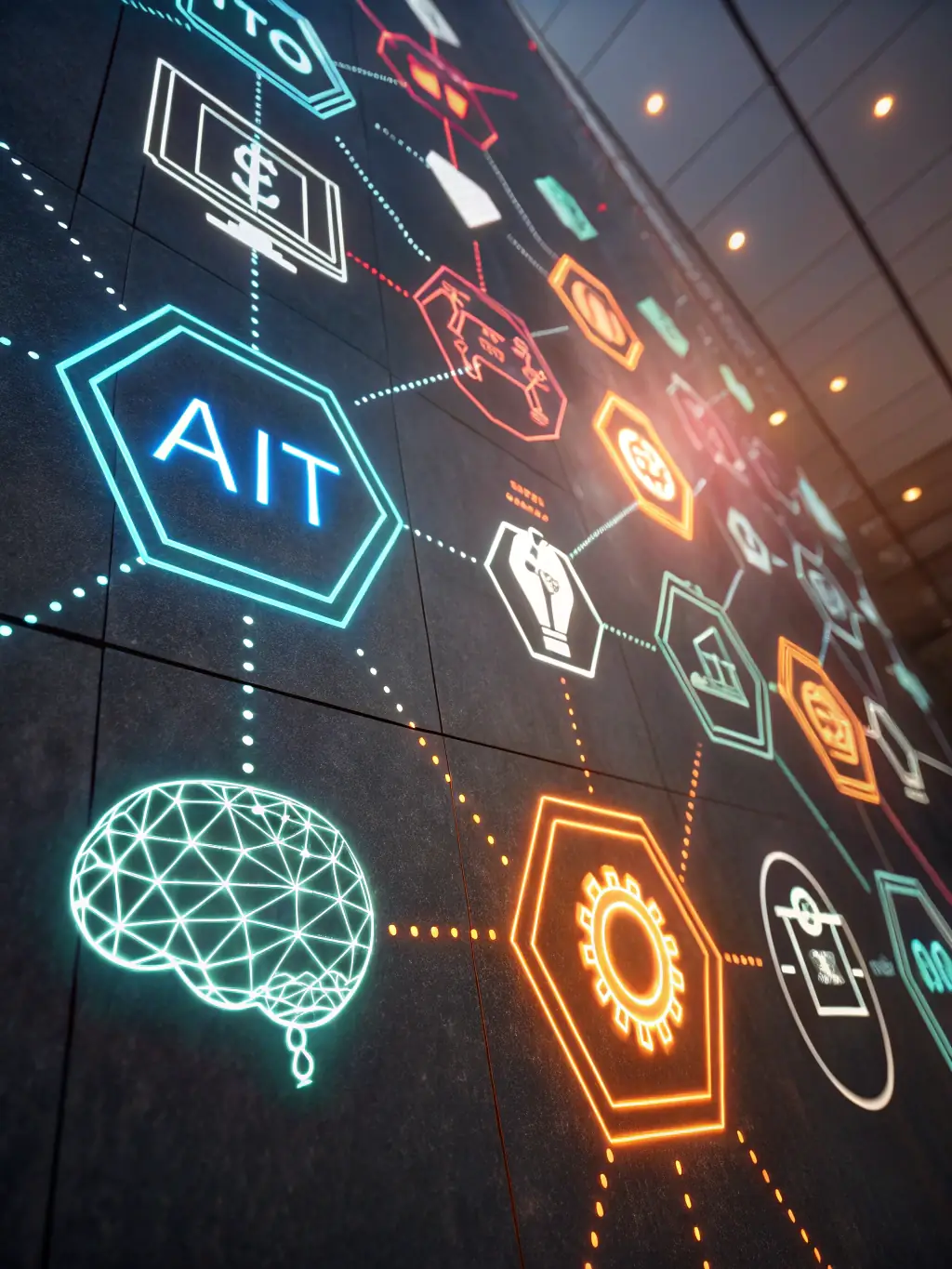 A graphic representation of interconnected digital tools, illustrating the integration and impact of these technologies.