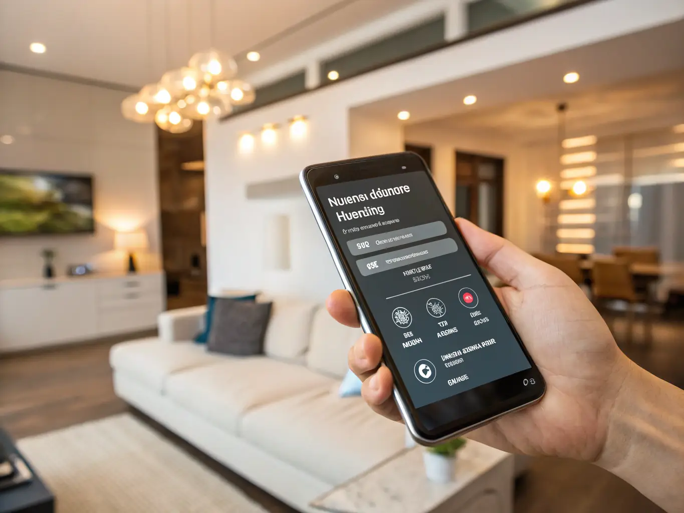 A mobile app interface demonstrating seamless integration with IoT devices, showcasing the potential of connected mobile experiences.